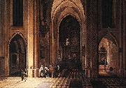 NEEFFS, Pieter the Elder Interior of a Church ag oil painting